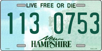 NH license plate 1130753