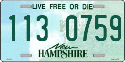 NH license plate 1130759