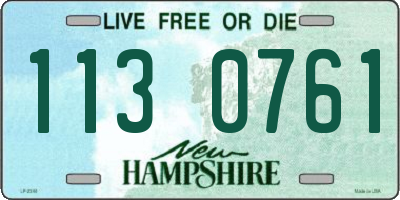 NH license plate 1130761