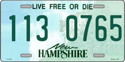 NH license plate 1130765