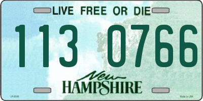 NH license plate 1130766