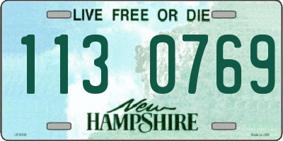 NH license plate 1130769