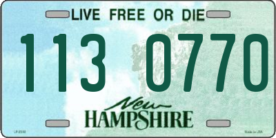 NH license plate 1130770