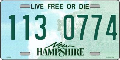 NH license plate 1130774