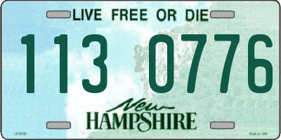 NH license plate 1130776