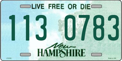 NH license plate 1130783