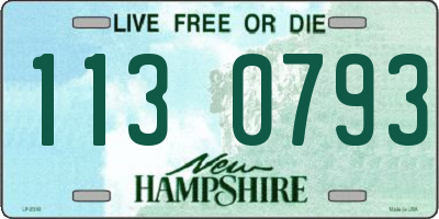 NH license plate 1130793