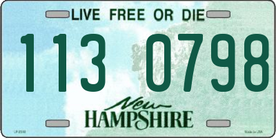 NH license plate 1130798