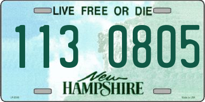 NH license plate 1130805