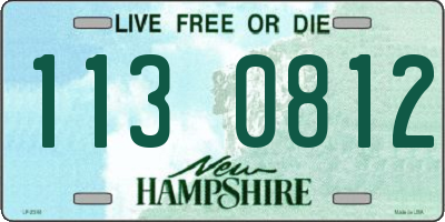 NH license plate 1130812