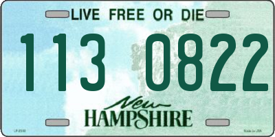 NH license plate 1130822
