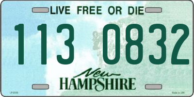 NH license plate 1130832