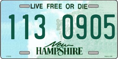 NH license plate 1130905