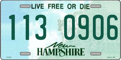 NH license plate 1130906