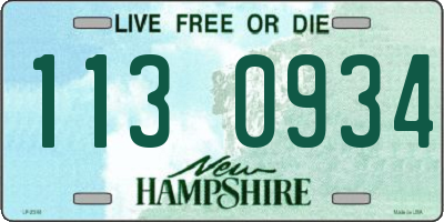 NH license plate 1130934
