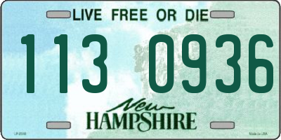 NH license plate 1130936