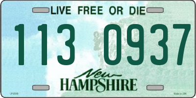 NH license plate 1130937