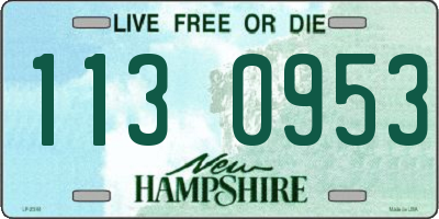 NH license plate 1130953