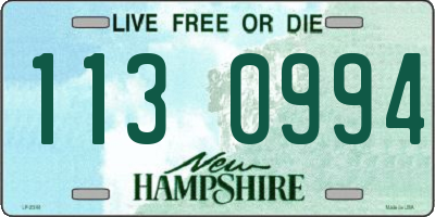 NH license plate 1130994