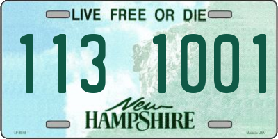 NH license plate 1131001