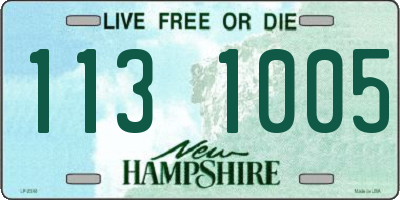 NH license plate 1131005