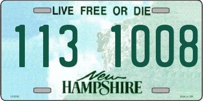 NH license plate 1131008