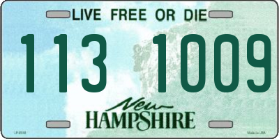 NH license plate 1131009
