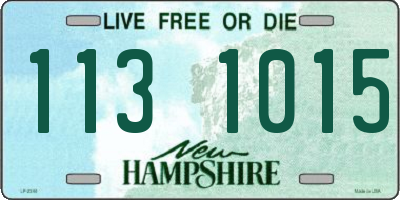 NH license plate 1131015