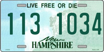 NH license plate 1131034