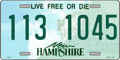 NH license plate 1131045