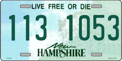 NH license plate 1131053