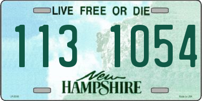 NH license plate 1131054