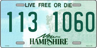 NH license plate 1131060