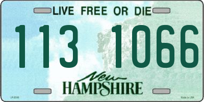 NH license plate 1131066