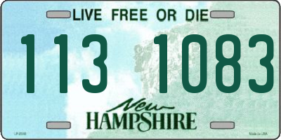 NH license plate 1131083