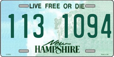 NH license plate 1131094