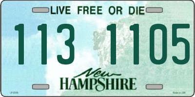 NH license plate 1131105