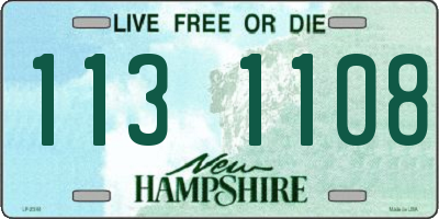 NH license plate 1131108