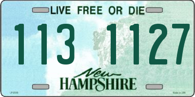NH license plate 1131127