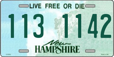 NH license plate 1131142