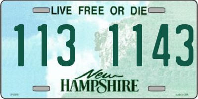 NH license plate 1131143