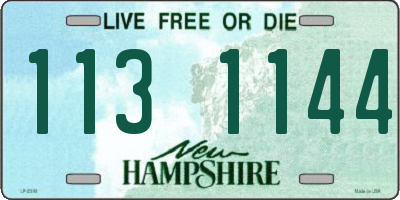 NH license plate 1131144