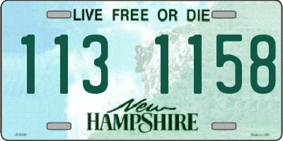 NH license plate 1131158
