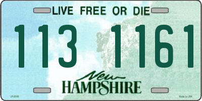 NH license plate 1131161