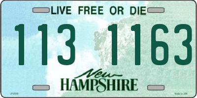 NH license plate 1131163