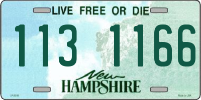 NH license plate 1131166