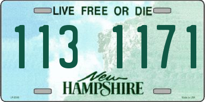 NH license plate 1131171