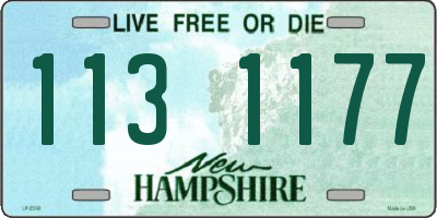 NH license plate 1131177