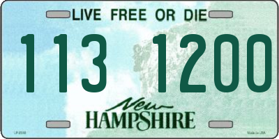 NH license plate 1131200