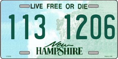 NH license plate 1131206